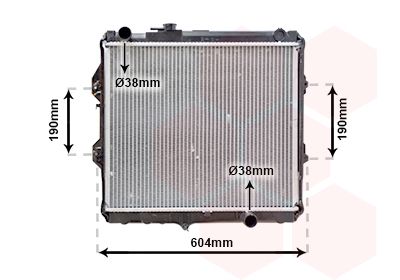 VAN WEZEL radiatorius, variklio aušinimas 53002642
